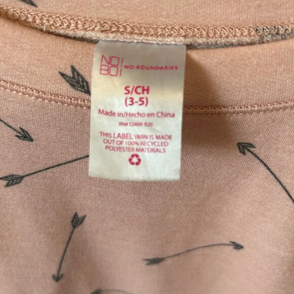 Women's Pink Crewneck Sweatshirt with Silver Arrows and Muff Pocket (pouch) - Picture 5 of 5